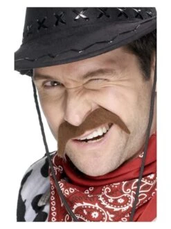 Smiffys Cowboy Tash, Brown