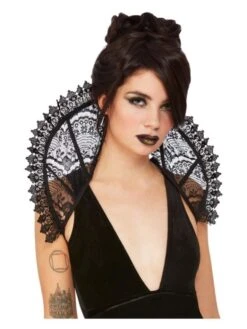 Smiffys Fever Gothic Lace Stand Up Collar