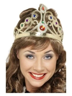 Smiffys Jewelled Queen’s Crown, Mixed Colours