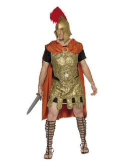 Smiffys Deluxe Roman Soldier Costume, Gold