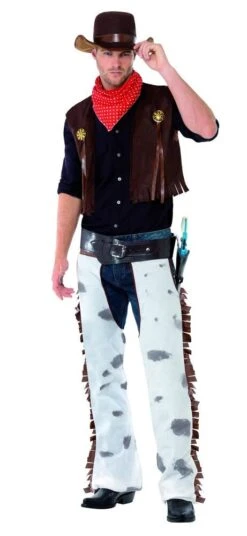 Smiffys Cowboy Costume, Brown