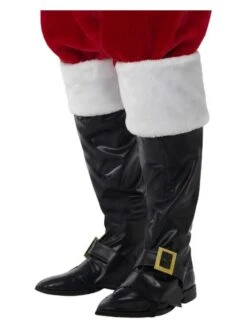 Smiffys Santa Boot Covers, Black
