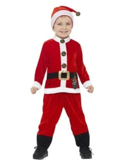 Smiffys Santa Toddler Costume, Red & White