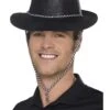 Smiffys Cowboy Glitter Hat, Black