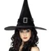 Smiffys Witch Hat, Black