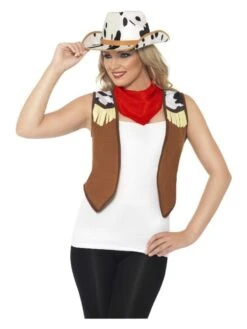 Smiffys Instant Kit Wild West Female, Brown & White
