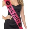 Smiffys Hen Party Sash, Pink
