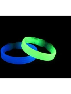 Smiffys Wide Glow Bracelet, Assorted