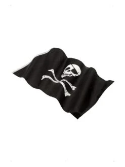 Smiffys Pirate Flag, Approx 152x91cm / 60x36in, Black