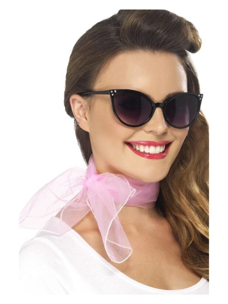 Smiffys 50s Neck Scarf, Pink 1 Smiffys 50s Neck Scarf, Pink