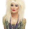 Smiffys 80s Trademark Crimp Wig, Blonde