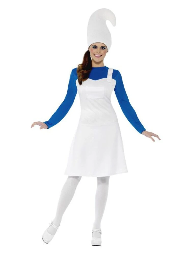 Smiffys Garden Gnome Costume, Female, White 1 Smiffys Garden Gnome Costume, Female, White