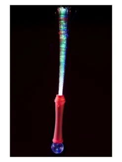 Smiffys Fibre Optic Wand, Pink