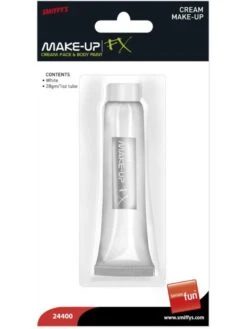 Smiffys Make-Up FX, Aqua Cream Make-Up, White