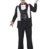 Smiffys Curves Gangster Costume, Black
