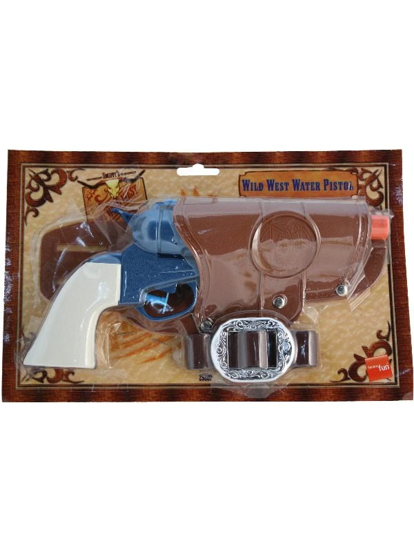 Smiffys Western Water Pistol, Single Gun, Blue 1 Smiffys Western Water Pistol, Single Gun, Blue