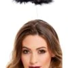 Smiffys Marabou Angels Halo, Black