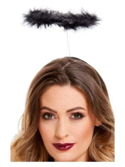 Smiffys Marabou Angels Halo, Black