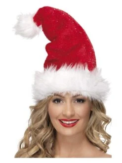 Smiffys Santa Hat, Red