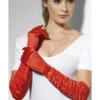 Smiffys Temptress Gloves, Red