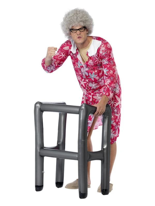 Smiffys Inflatable Zimmer Frame, Silver 1 Smiffys Inflatable Zimmer Frame, Silver