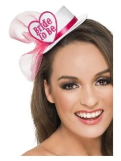 Smiffys Bride To Be Hat, White