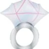 Smiffys Inflatable Diamond Ring, Silver