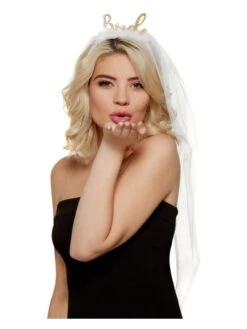 Smiffys Bride Headband, White