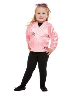 Smiffys Grease Pink Ladies Jacket, Pink