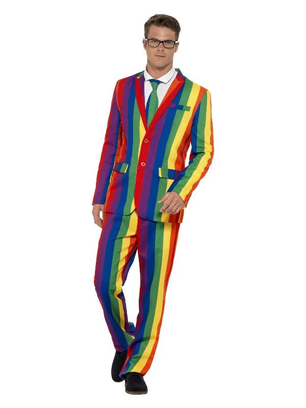Smiffys Over The Rainbow Suit, Multi-Coloured 1 Smiffys Over The Rainbow Suit, Multi-Coloured