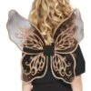 Smiffys Dark Botanicals Butterfly Wings, 43cm/17in, Gold,