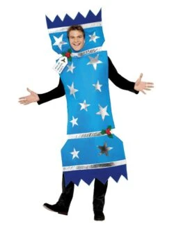Smiffys Christmas Cracker Costume, Blue