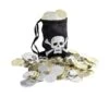Smiffys Pirate Coin Bag, Black