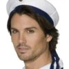 Smiffys Sailor Hat, White