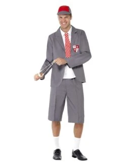 Smiffys Schoolboy Costume, Grey