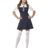Smiffys School Girl Costume, Black