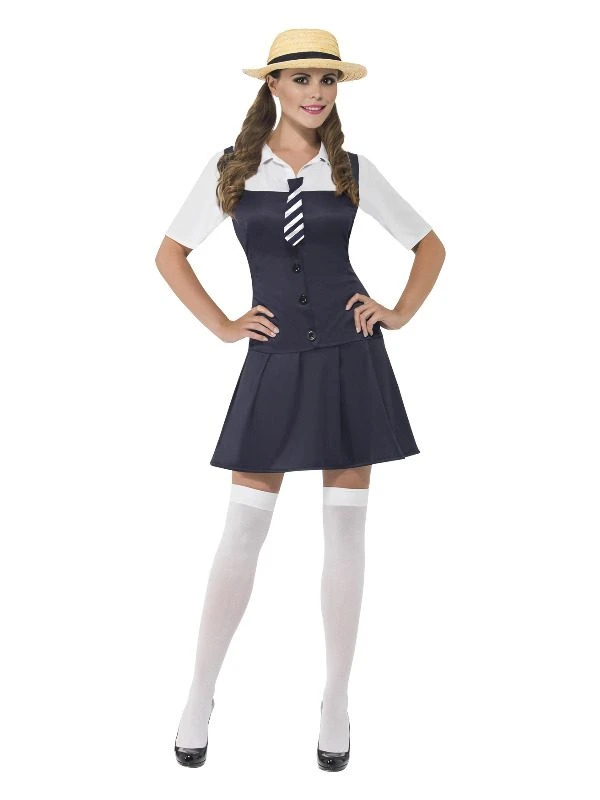 Smiffys School Girl Costume, Black 1 Smiffys School Girl Costume, Black
