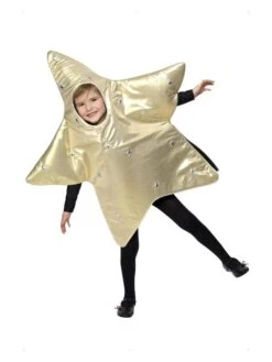 Smiffys Christmas Star Costume, Gold