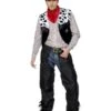 Smiffys Cowboy Costume, Black