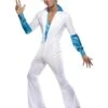 Smiffys Disco Man Costume, All In One, White