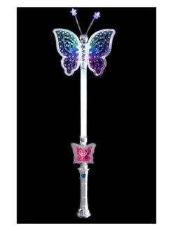 Smiffys Butterfly Wand, Silver