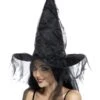 Smiffys Witch’s Hat, Black