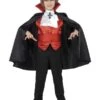 Smiffys Dracula Boy Costume, Black