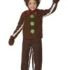 Smiffys Little Gingerbread Man Costume, Brown