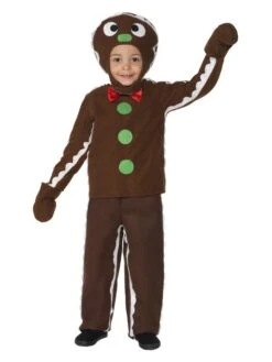 Smiffys Little Gingerbread Man Costume, Brown