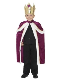 Smiffys Kiddy King/Queen Costume, Purple