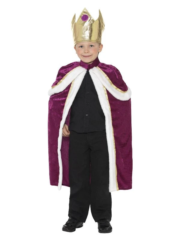 Smiffys Kiddy King/Queen Costume, Purple 1 Smiffys Kiddy King/Queen Costume, Purple