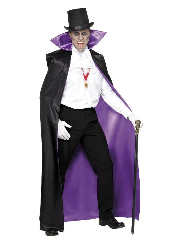Smiffys Count Reversible Cape, Black 1 Smiffys Count Reversible Cape, Black