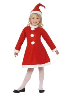 Smiffys Santa Girl Costume, Red