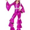 Smiffys 70s Dancing Dream Costume, Pink